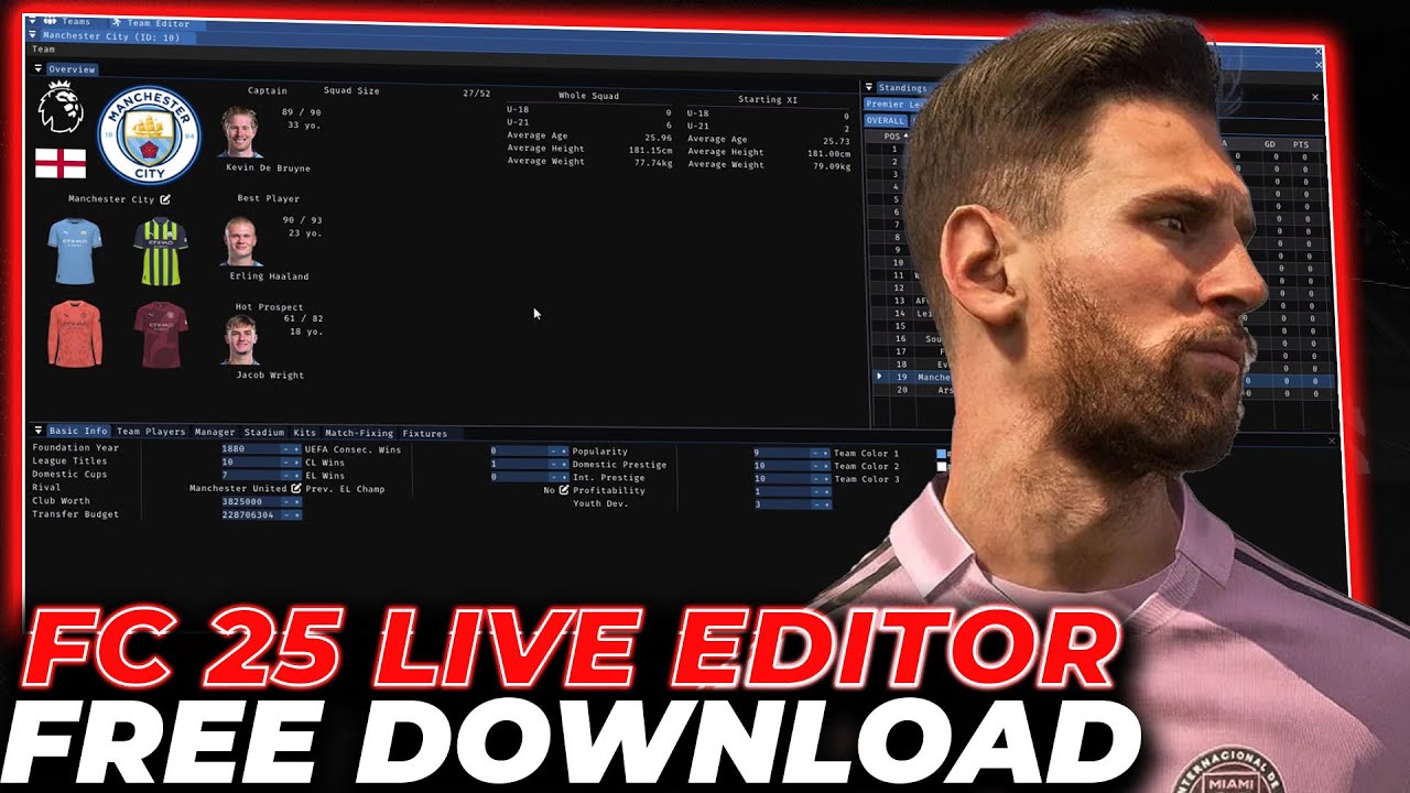 FC 25 Live Editor 25.3.9 | TU 17 | Updated EA FC 25 Live Editor 25.3.9 | Without Errors | Easy Guide