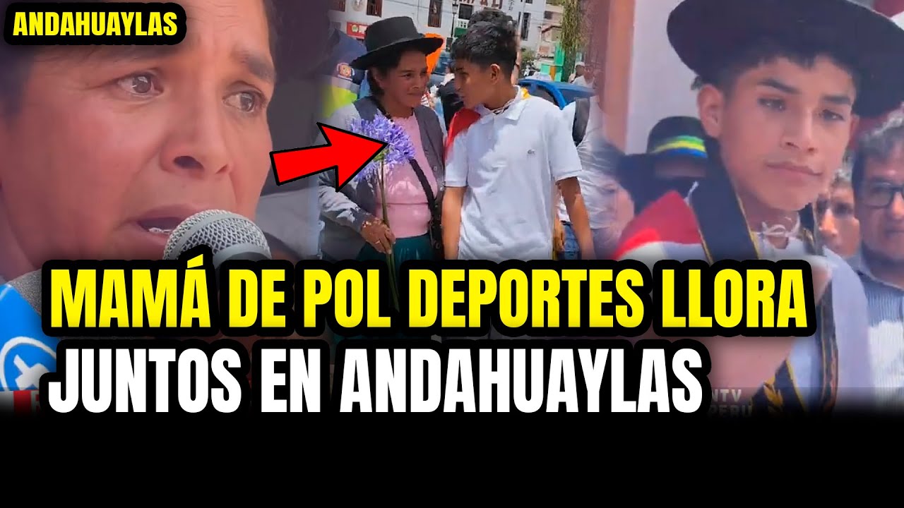 Pol Deportes: su MADRE LLORA AL VER EL RECIBIMIENTO DE SU HIJO EN ANDAHUAYLAS