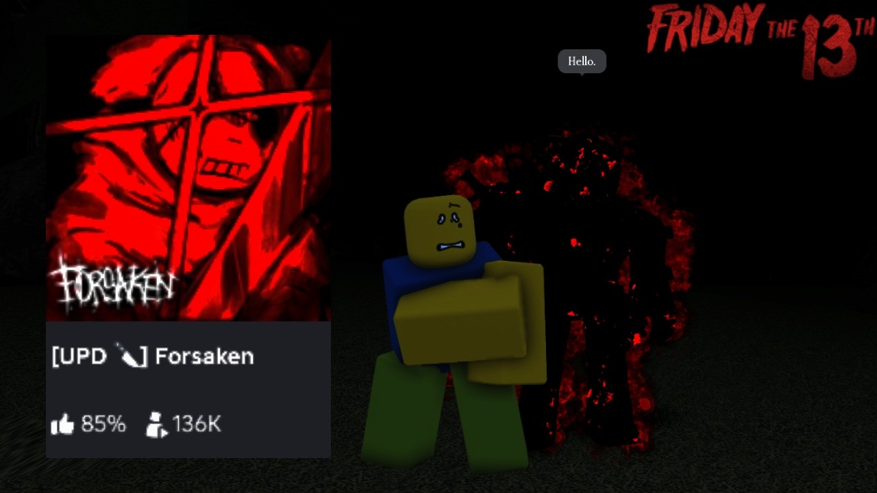 Friday the 13th Slasher just got scary. - Forsaken
