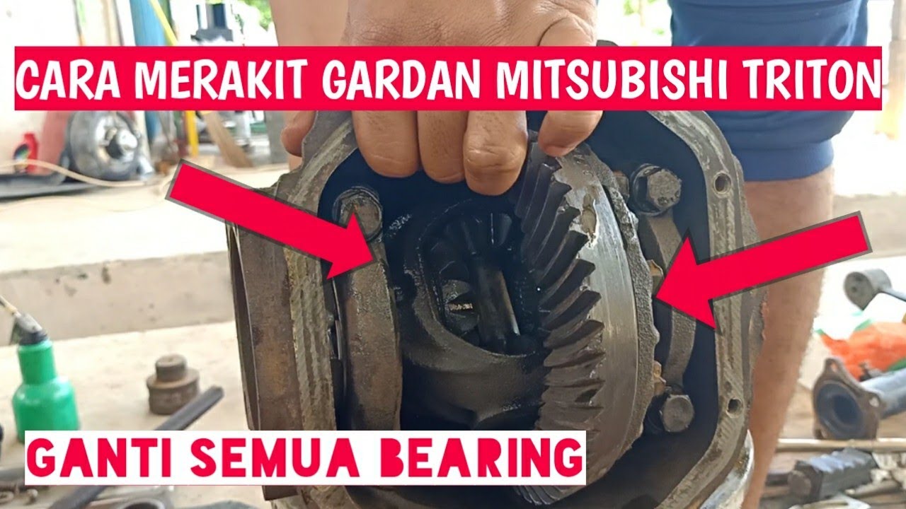Cara merakit gardan Mitsubishi Triton
