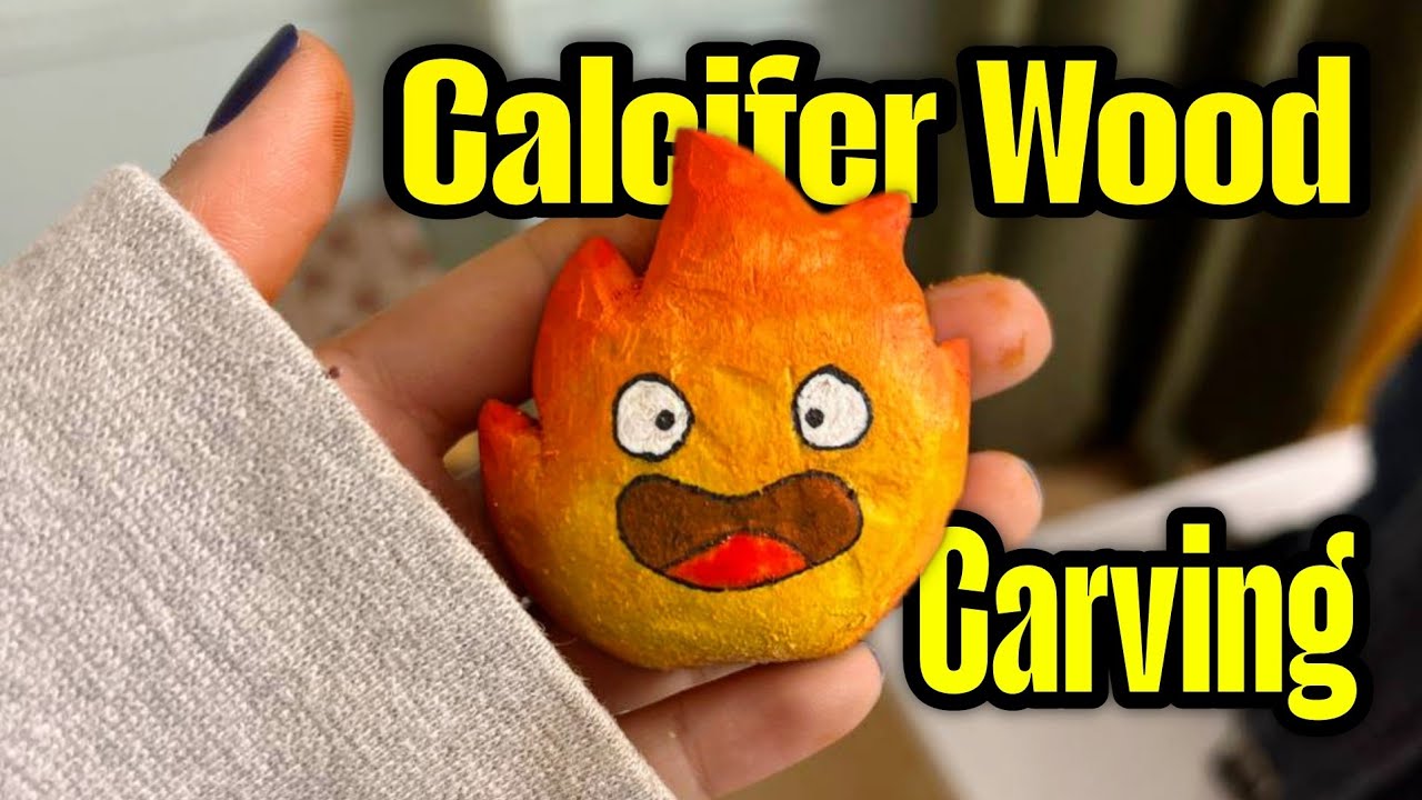 ASMR Wood Carving – Calcifer from Howl’s Moving Castle | No Talking