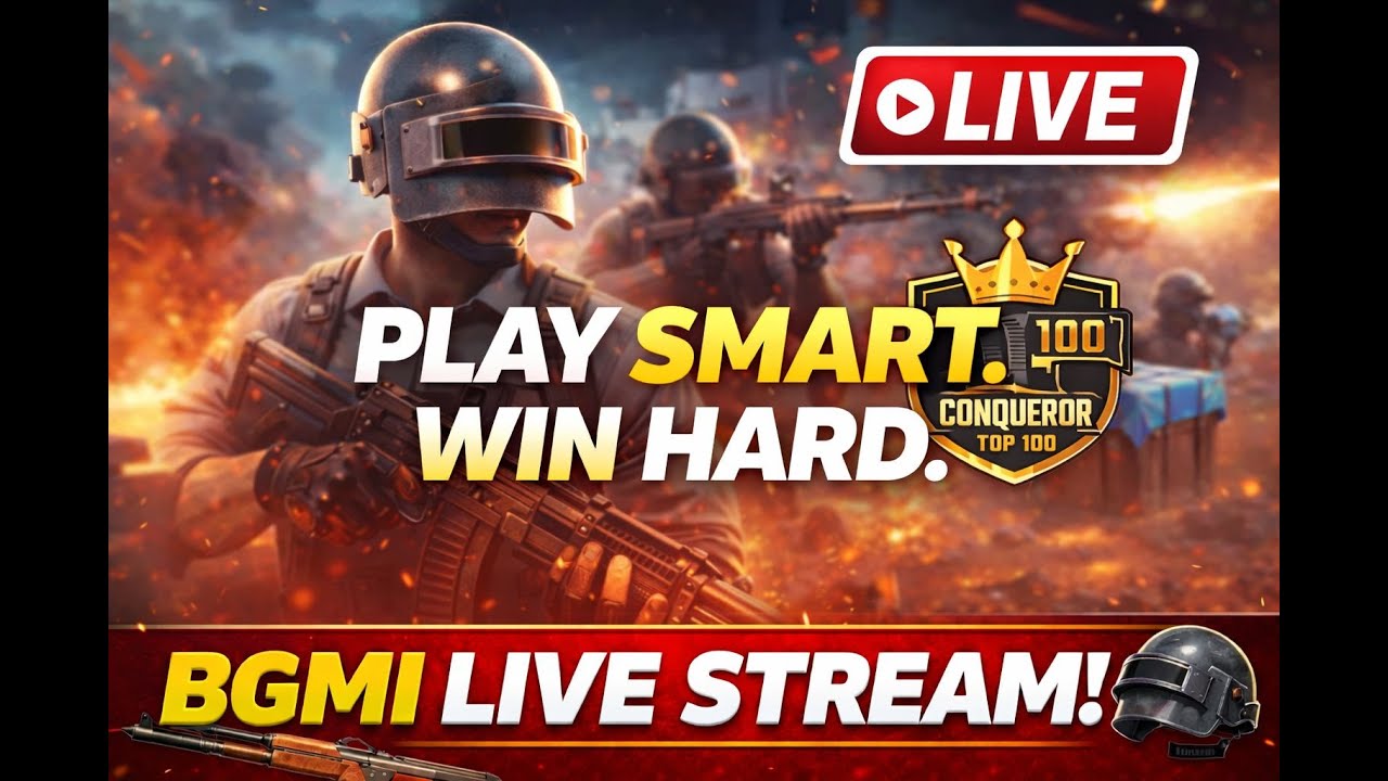 Road to Conqueror top 100🔥 BGMI Live Rank Push | Intense Endgame Fights 