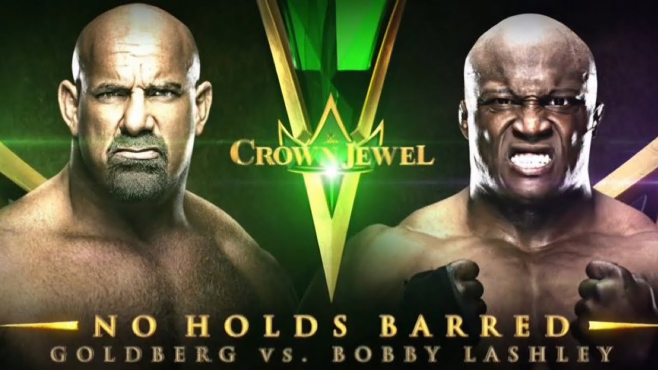 GOLDBERG VS BOBBY LASHLEY IN A NO HOLDS BARRED MATCH