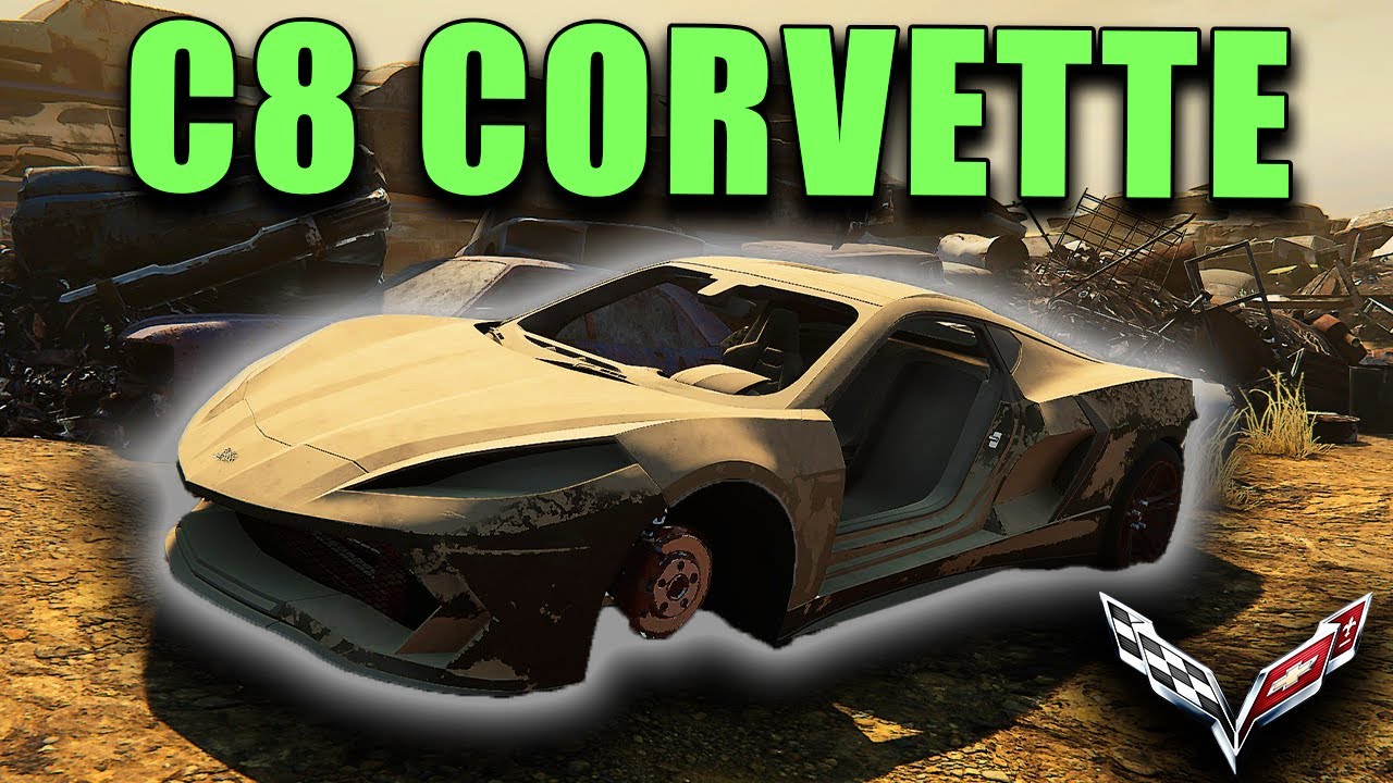 Wrecked C8 Corvette Found In Junkyard | Car Mechanic Simulator 2021