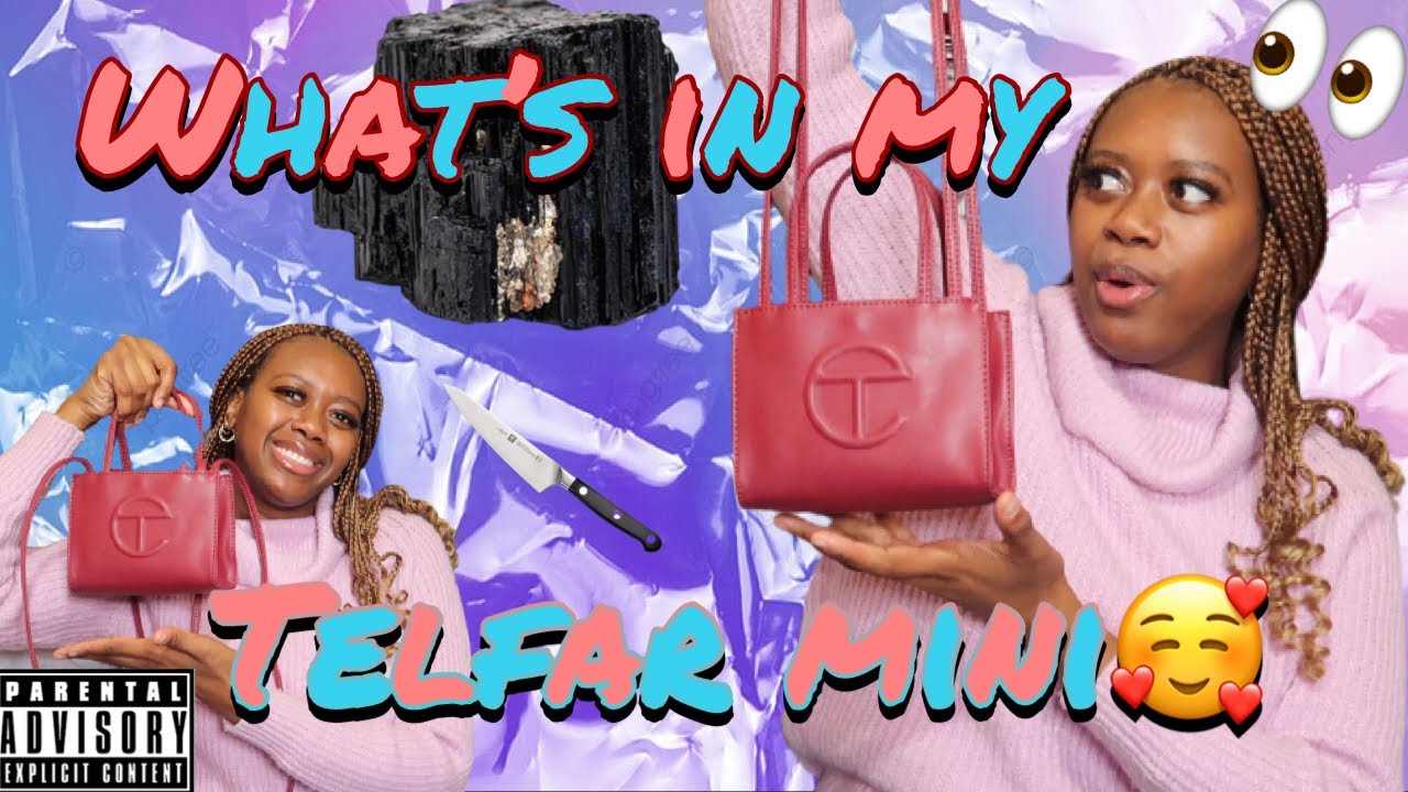 What’s in my bag tag , telfar mini