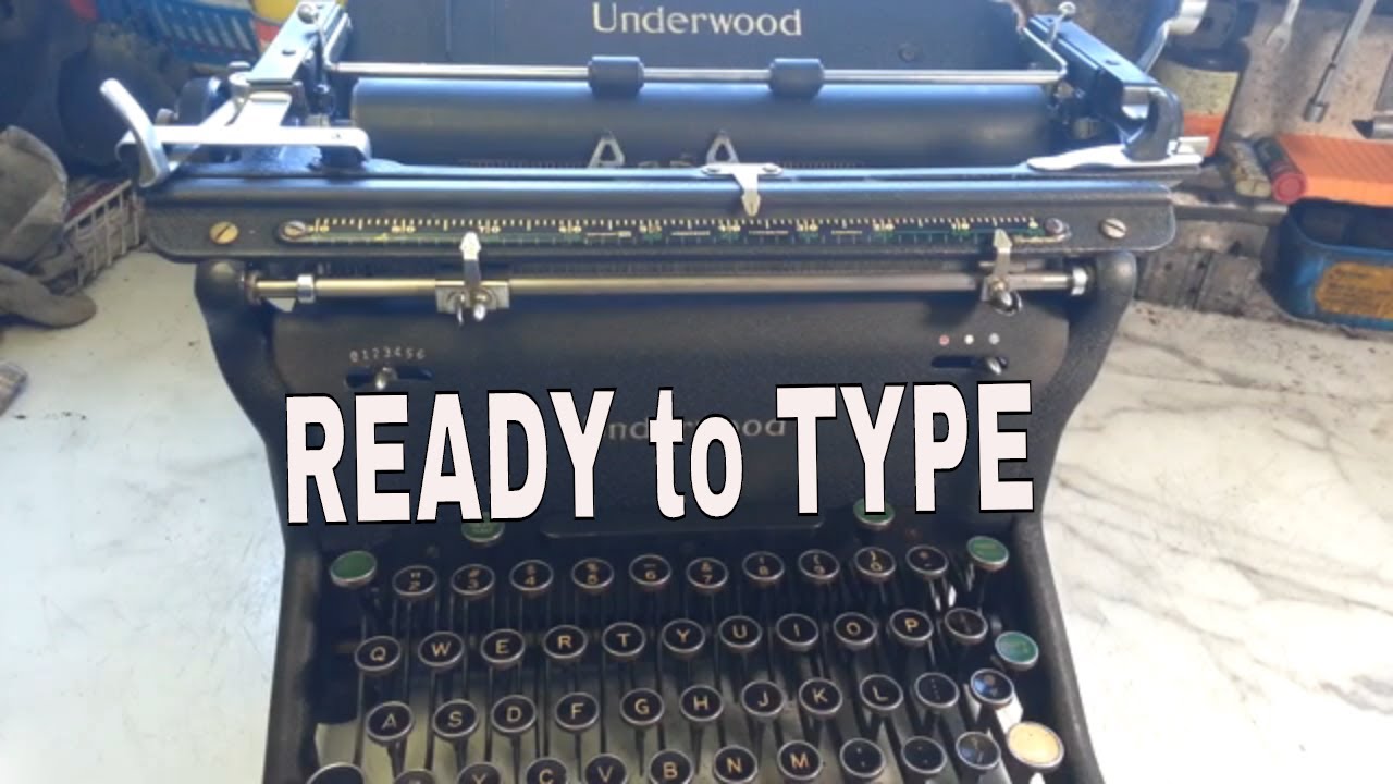 Underwood Typewriter After Servicing, Repaired, Ready to Type ! 5 6 11 s ss
