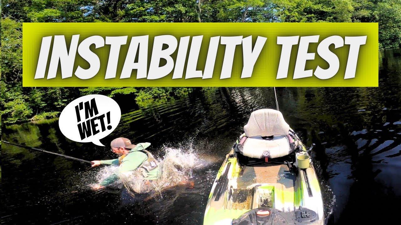 FeelFree Lure 11.5 fishing kayak stability test #feelfree #feelfreekayaks  #kayakstabilitytest