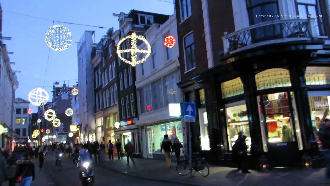 Amsterdam at Night - Walk to the Sensi Seed Shop next to the Red Light District in Holland
