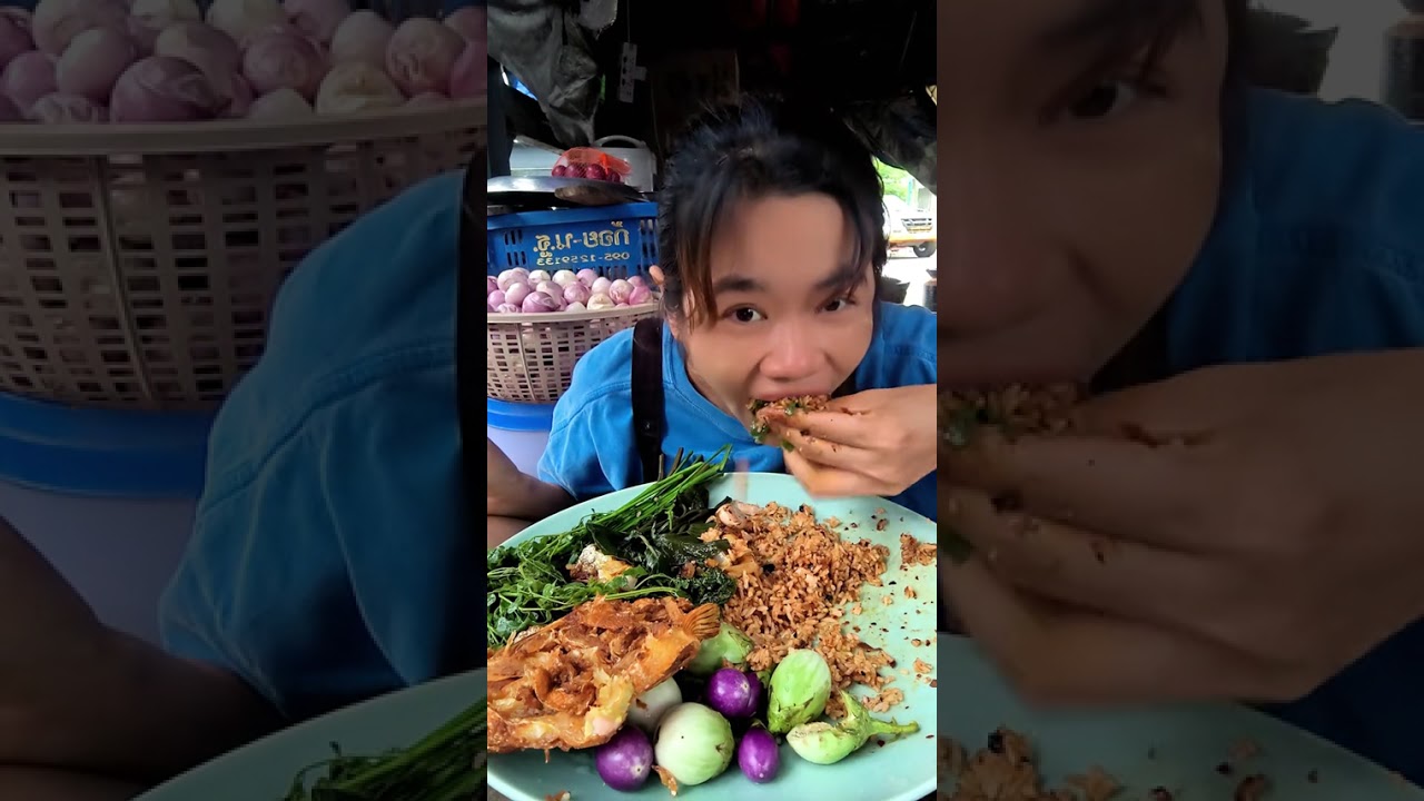 ငပိထောင်းကြော်နဲ့ ထမင်းစားမယ်သဲလေးတို့ရေ😍|pawin