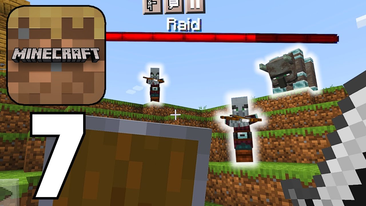 Minecraft Trial 1.19 - Survival Gameplay Part 7 - VILLAGER RAID!! - 2022