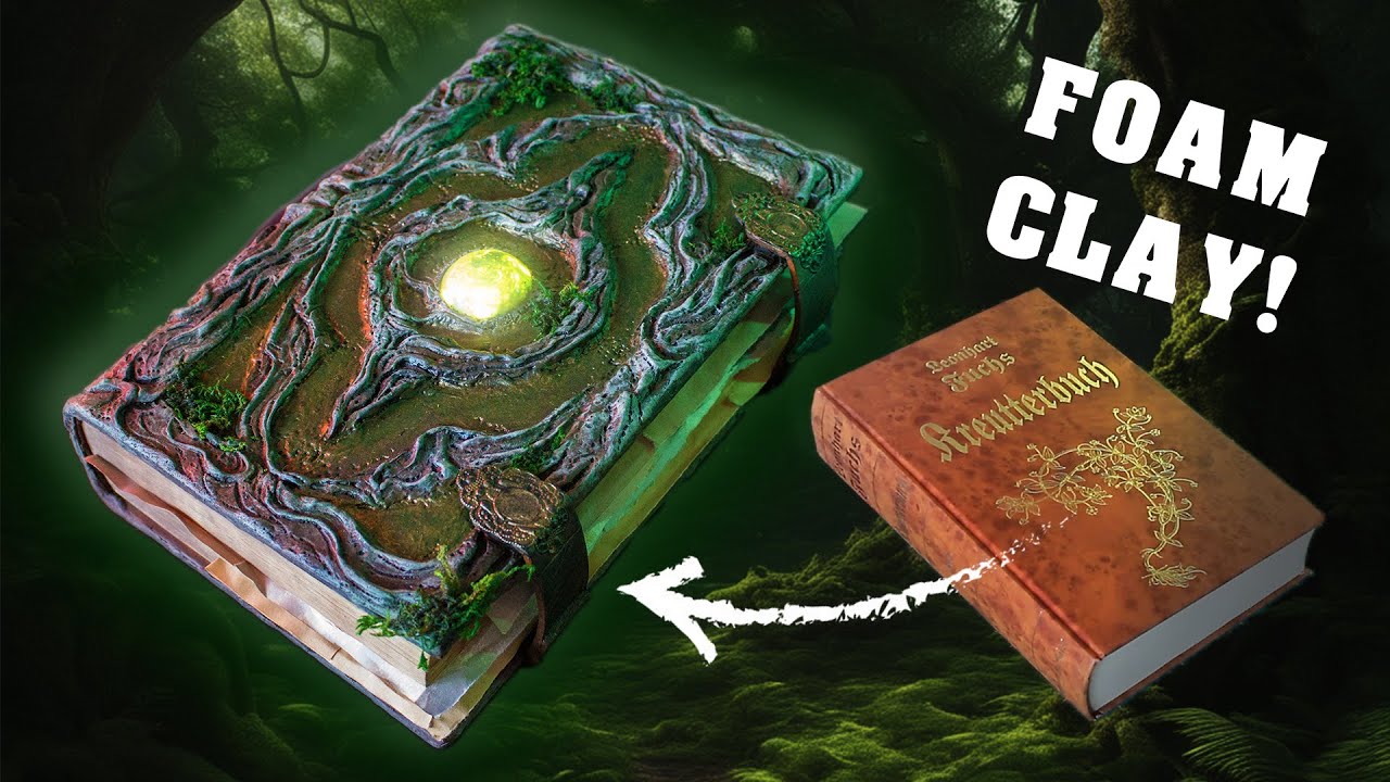 HOW TO BUILD A DRUID SPELLBOOK / FOAM CLAY Tutorial COSPLAY LARP #ai #foamclay #druid #cosplay #diy