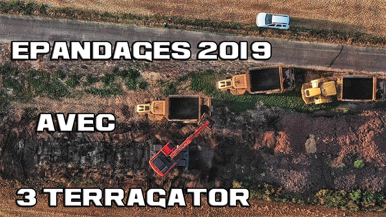 Epandages 2019 avec 3 TERRAGATOR (2 TG8333 & 1 TG2244)