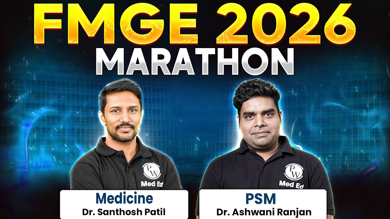 FMGE 2026 Marathon | Medicine & PSM (Part 2) Rapid Revision, High Yield PYQs & Recall