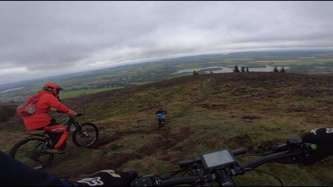 Exploring top of Benarty Hill MTB