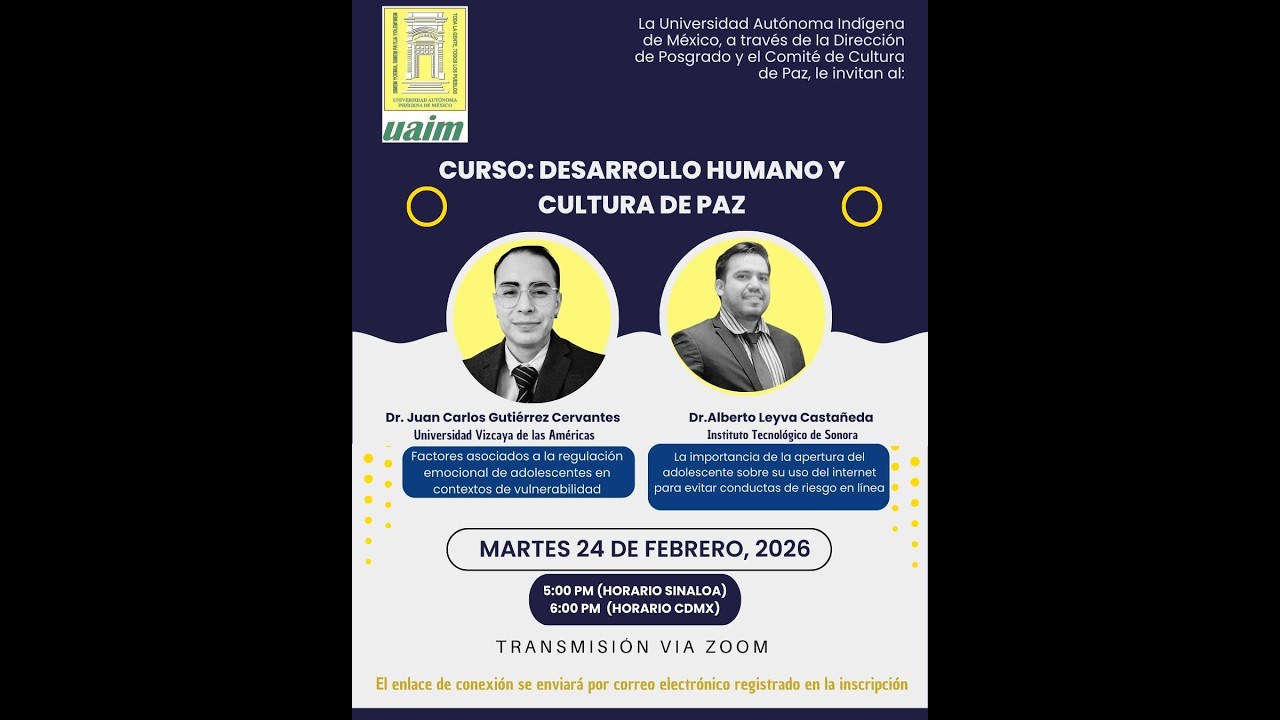 Curso Desarrollo Humano y Cultura de Paz. Sesion III. 24febrero 2026