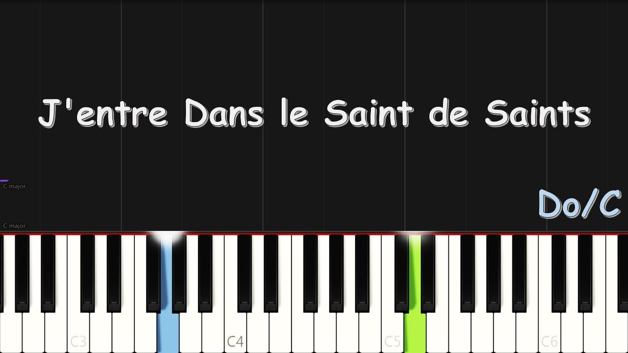 J'entre Dans le Saint de Saints | EASY PIANO TUTORIAL BY Extreme Midi