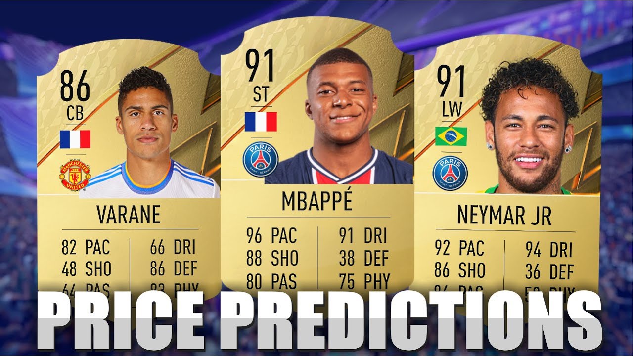 FIFA 22 PLAYER PRICE PREDICTIONS | FT. Messi, Ronaldo, Mbappe & MORE!