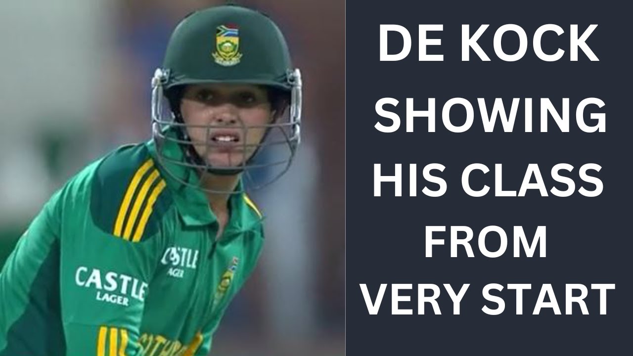 De Kock Dream Debut : Showing his Flick shot from very Start