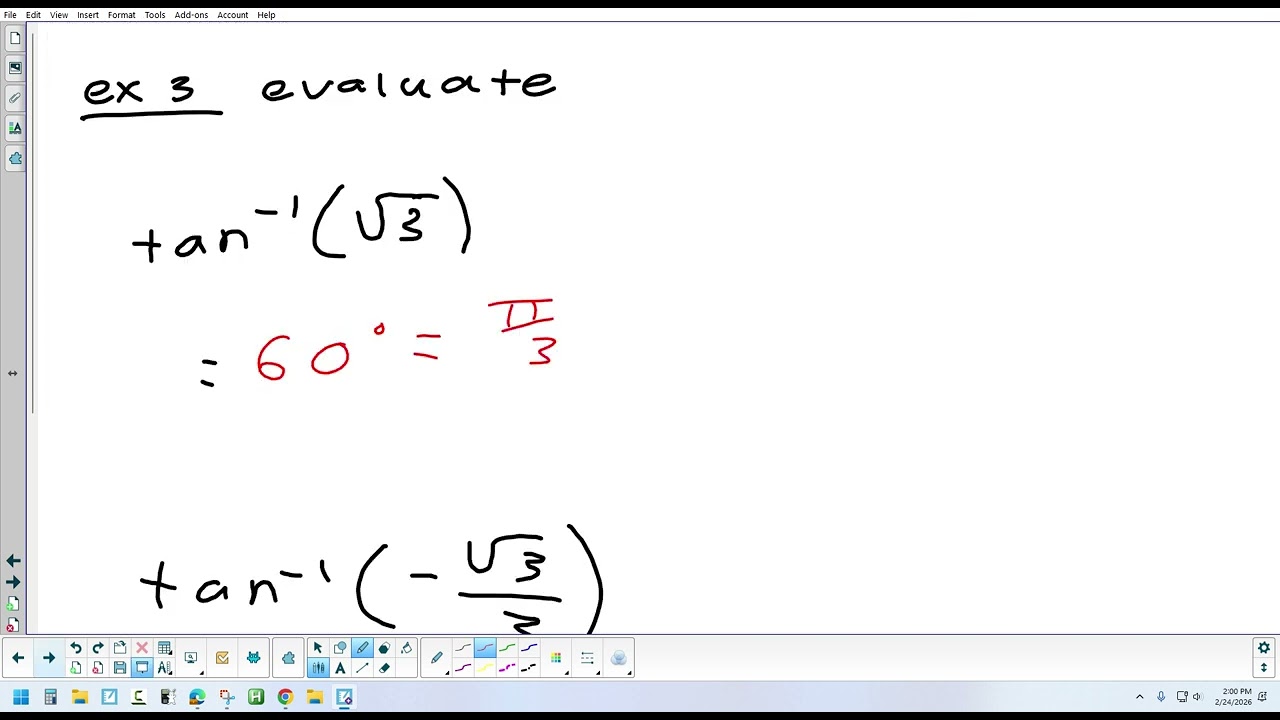 3.1(1) Inverse Trigonometry (Part 2) 2-24-26