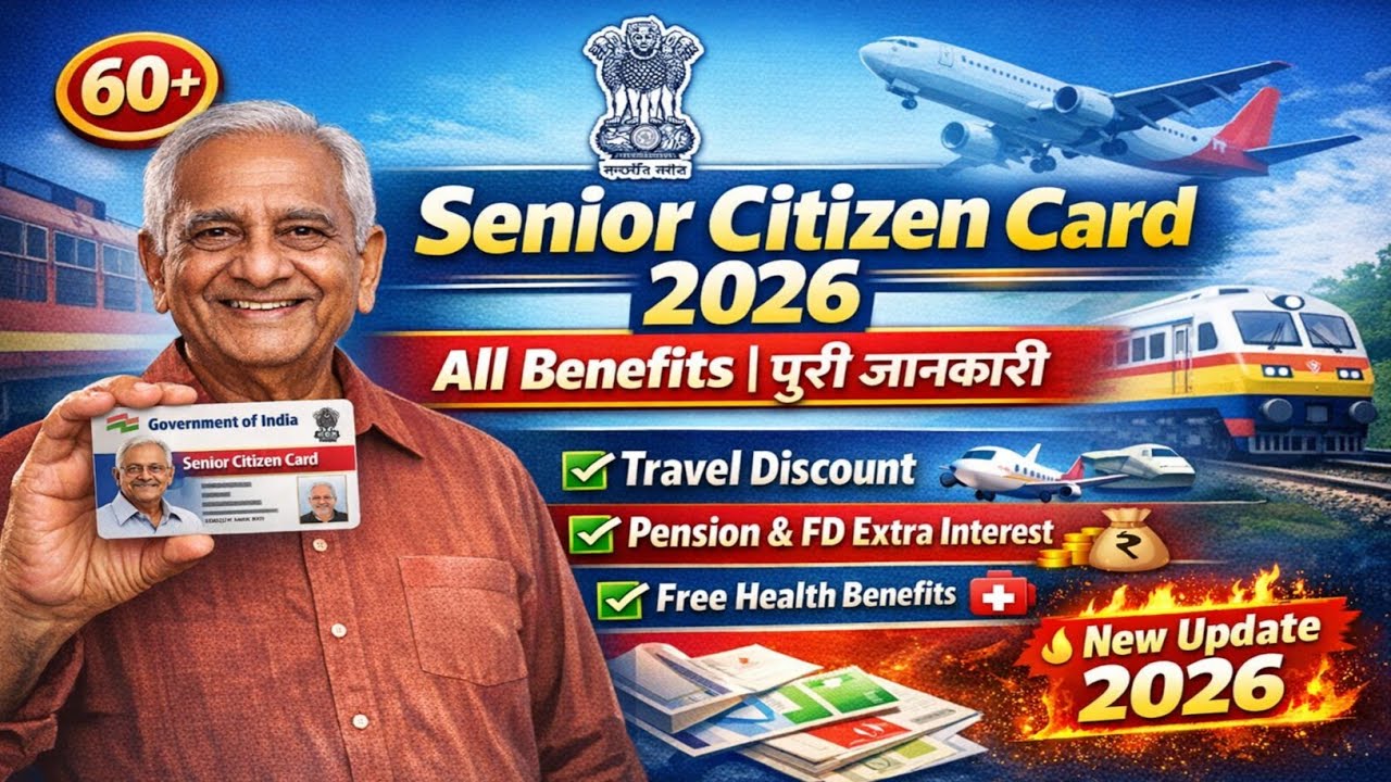 Senior Citizen Card 2026 All Benefits 🔥 | Senior Citizen Card Kaise Banaye | 60+ Card New Update