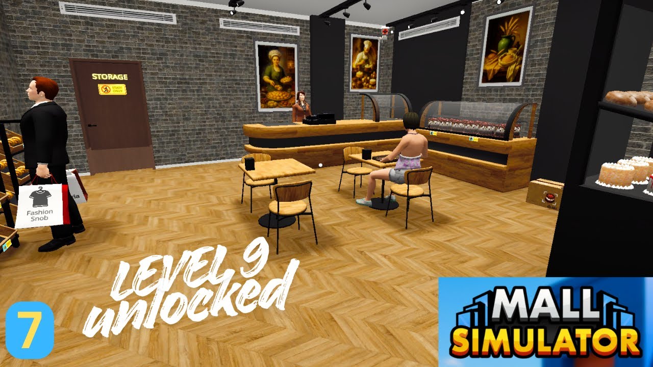 Расширение торгового центра: новый кафетерий наверху! 🎂🎉 | Mall Simulator E7