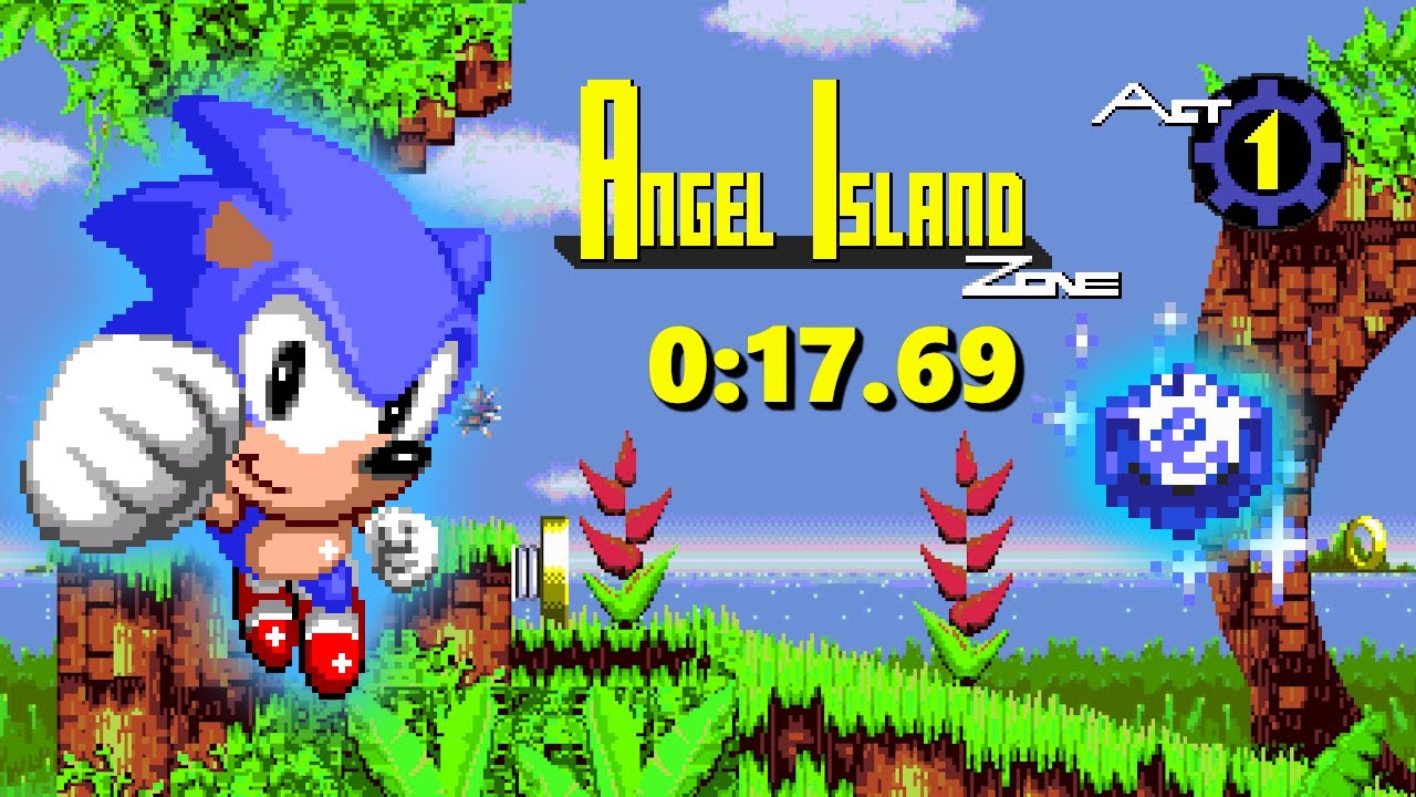 Sonic 3 A.I.R.: D.A. Garden Edition - Time Stone Trials | Angel Island 1 - 0:17.69 (Sonic)