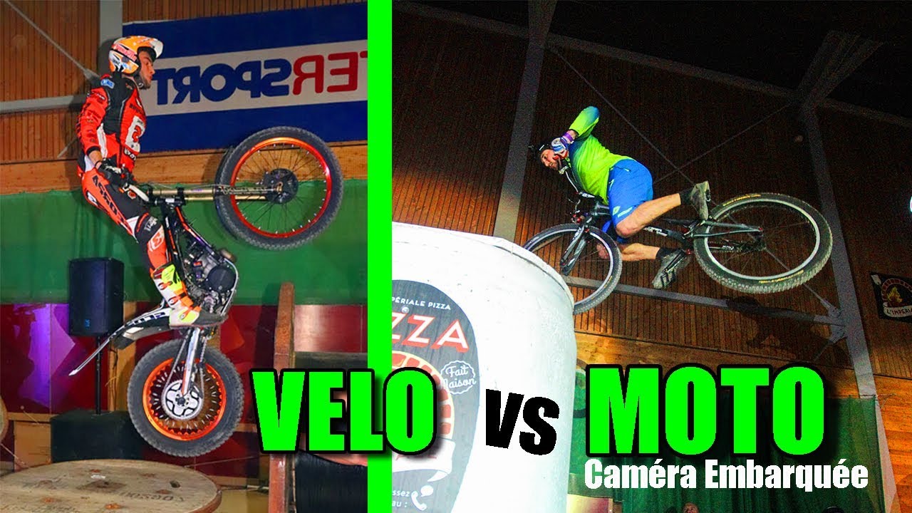 MOTO TRIAL vs V&Eacute;LO (Cam&eacute;ra embarqu&eacute;e)
