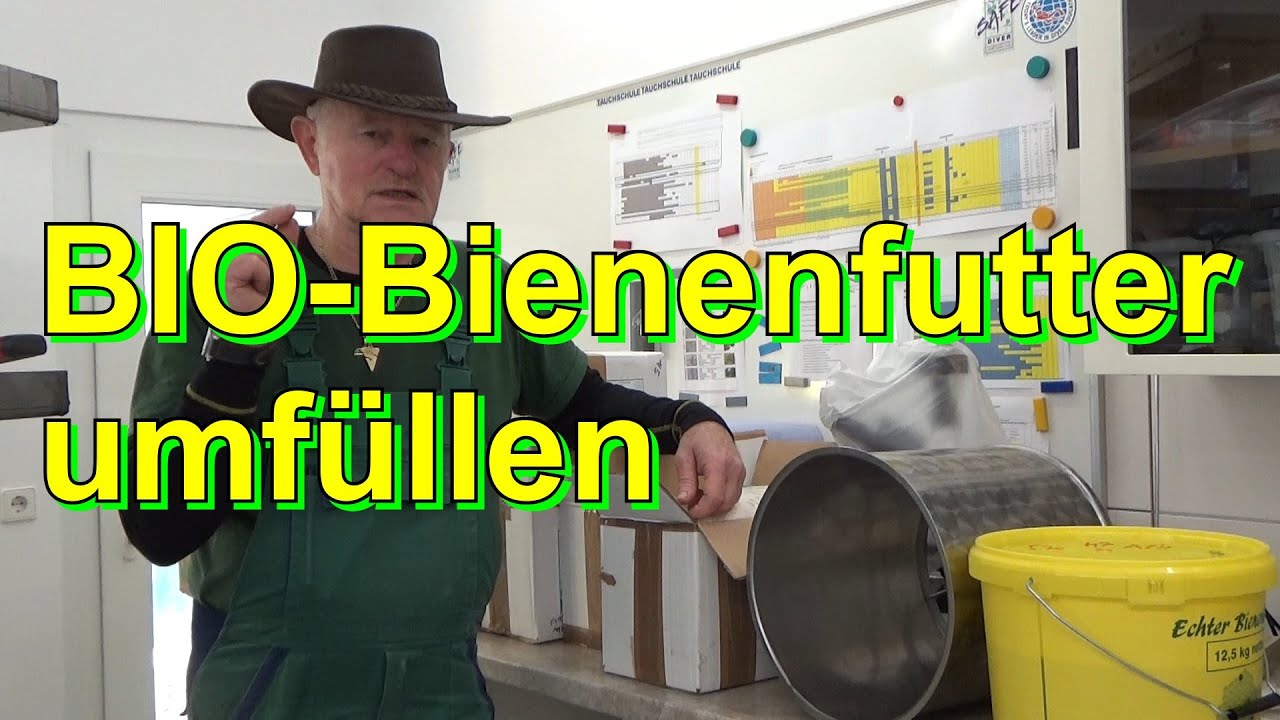 BIO Bienenfutter umfüllen