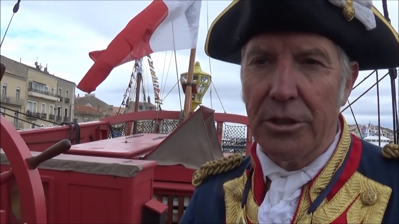Escale à Sète avec  l’Hermione dans son port