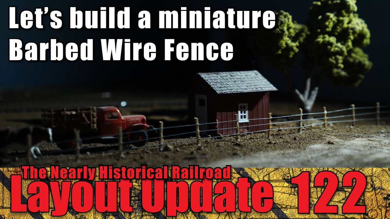 How to build a custom Barbed Wire Fence for you model train layout. Or at least see how I did it. :)