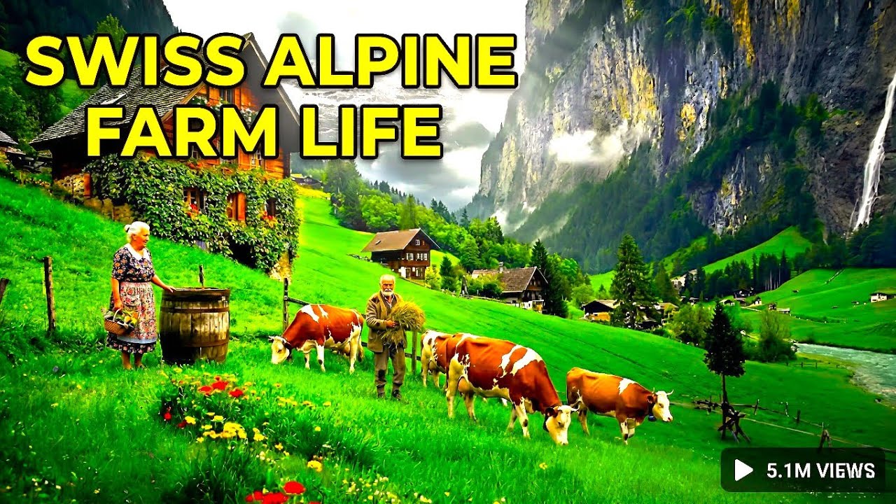 The Most Beautiful Village Life in Switzerland 🇨🇭 | Calm & Peaceful Countryside Walk