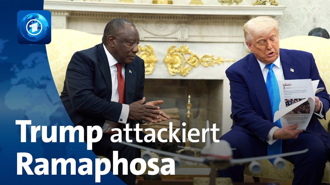 Konfrontation im Oval Office: Trump greift S&uuml;dafrikas Pr&auml;sident Ramaphosa an