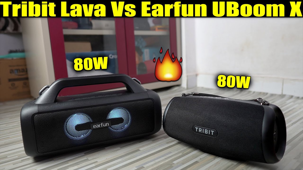 Tribit StormBox Lava Vs Earfun UBoom X Side By Side Sound Comparison