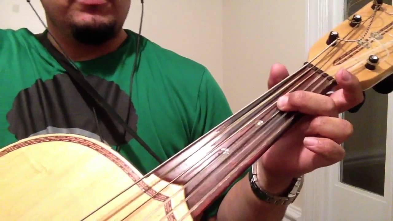 Como Tocar Guitarron Escala de Re / Si Nos Dejan