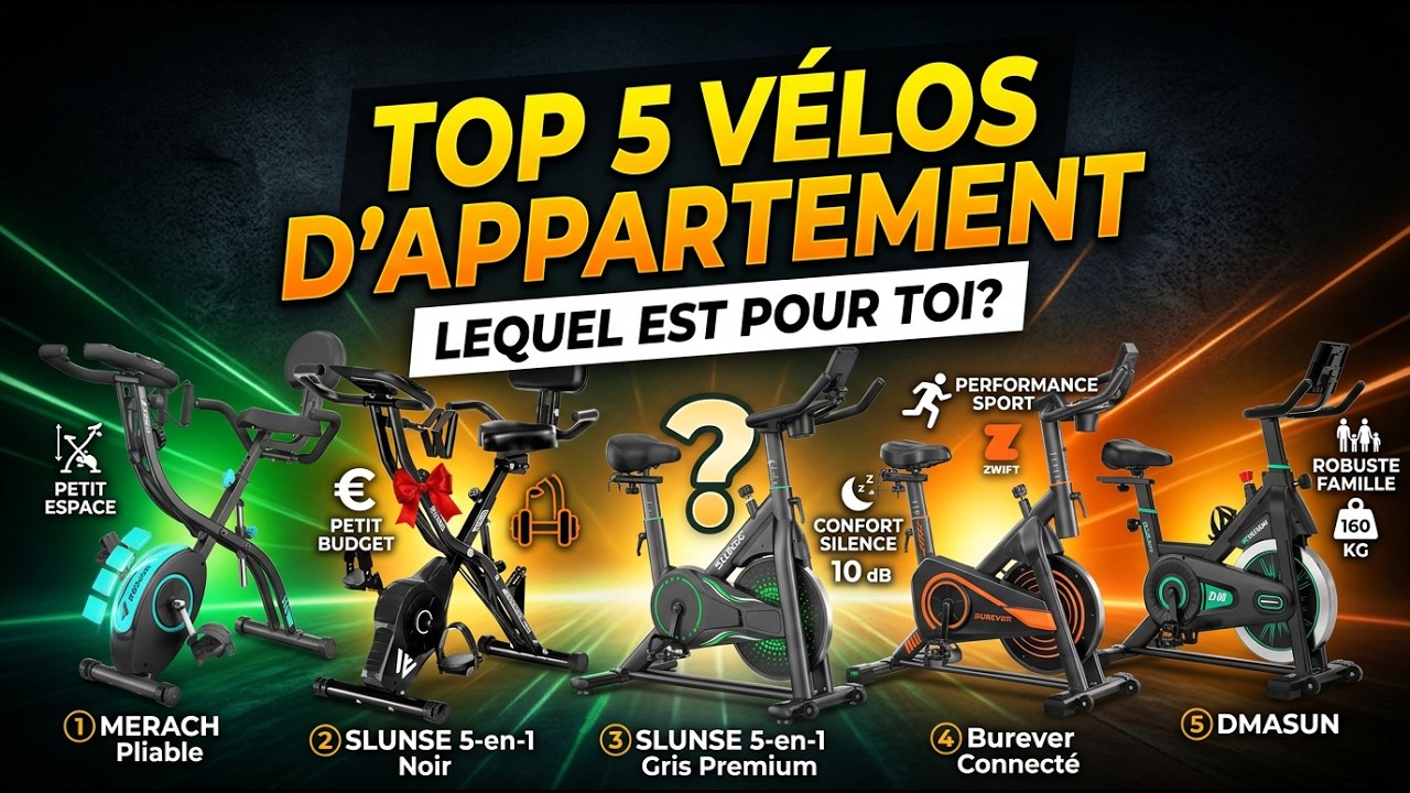 5 Vélos d'Appartement, 5 Profils : Lequel est VRAIMENT fait pour toi ?