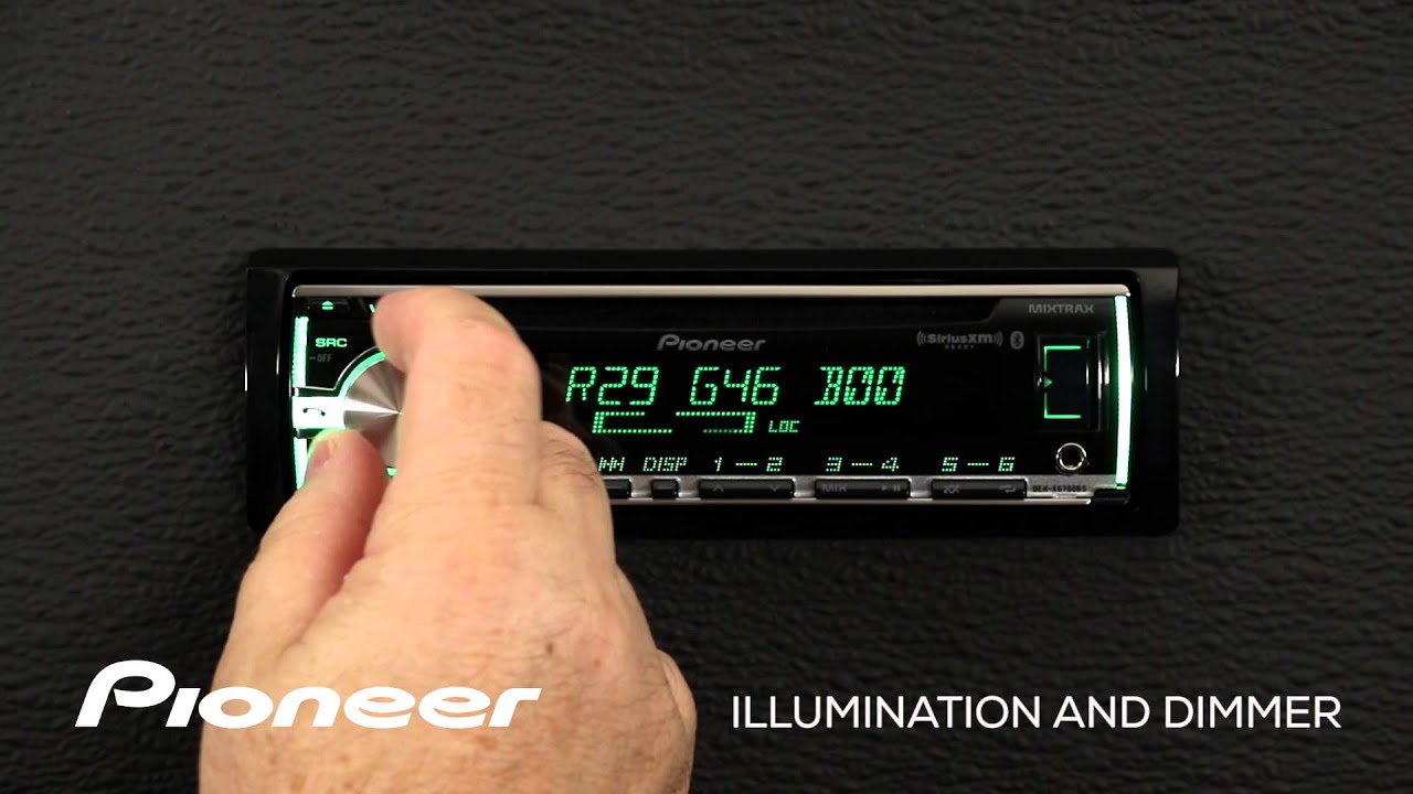 How To - DEH-X6700BT - Color Illumination and Dimmer