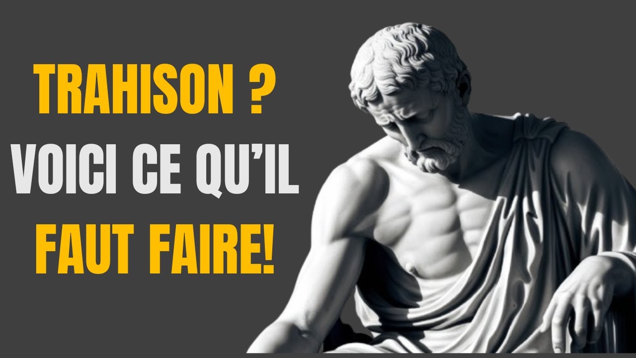TRAHISON : COMMENT REAGIR INTELLIGEMMENT FACE A CEUX QUI VOUS ONT TRAHI #stoïcismemoderne #stoic