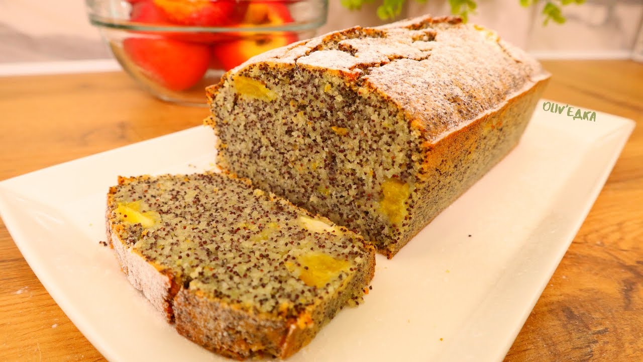 Сочный АПЕЛЬСИНОВЫЙ Кекс с МАКОМ из СОКА, МОЖНО даже в ПОСТ / Постная выпечка | Оливьедка