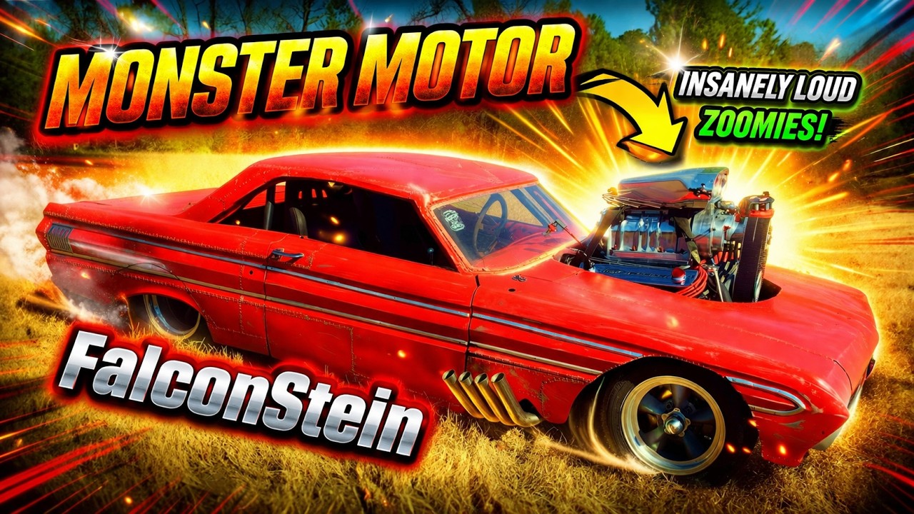 Blown BBF Falcon Rat Rod First Crank