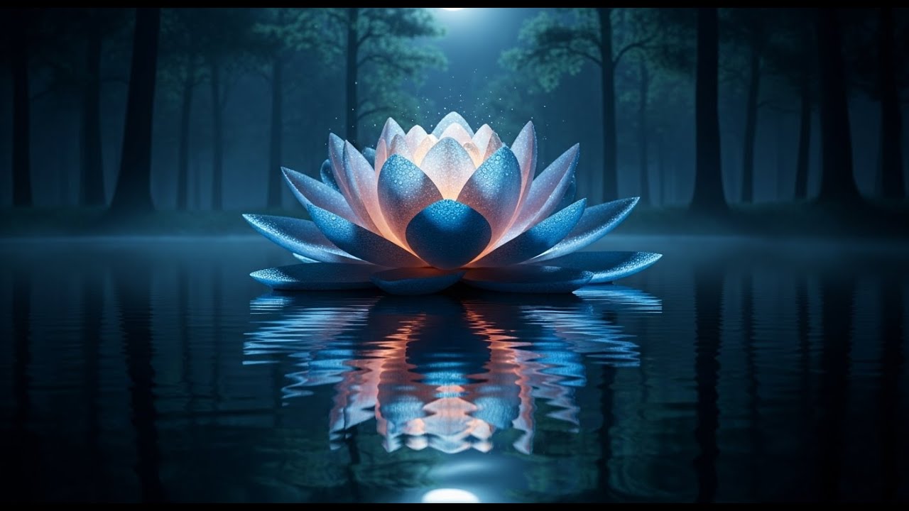 Moonlight Lotus 🌙 Relaxing Music for Deep Sleep, Meditation & Stres Relief | Peaceful Night Ambience