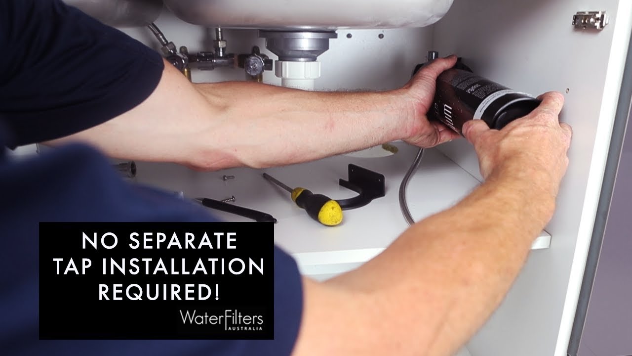 No Drilling - Water Filter Installation With Existing Tap