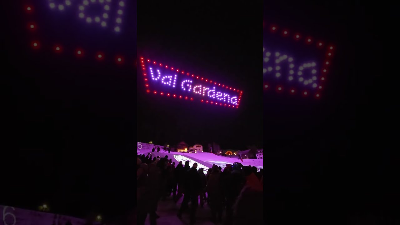 Welcome 2026 in Val Gardena - Dolomites - breathtaking drone show - Drohnenshow - show di droni