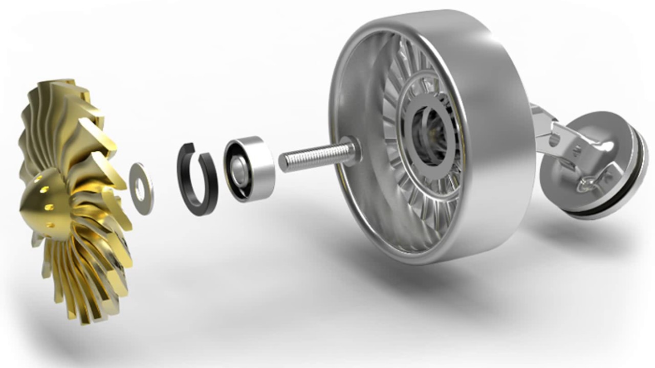 HIGH END men's jewelry: The Spinning Jet Engine Cufflink