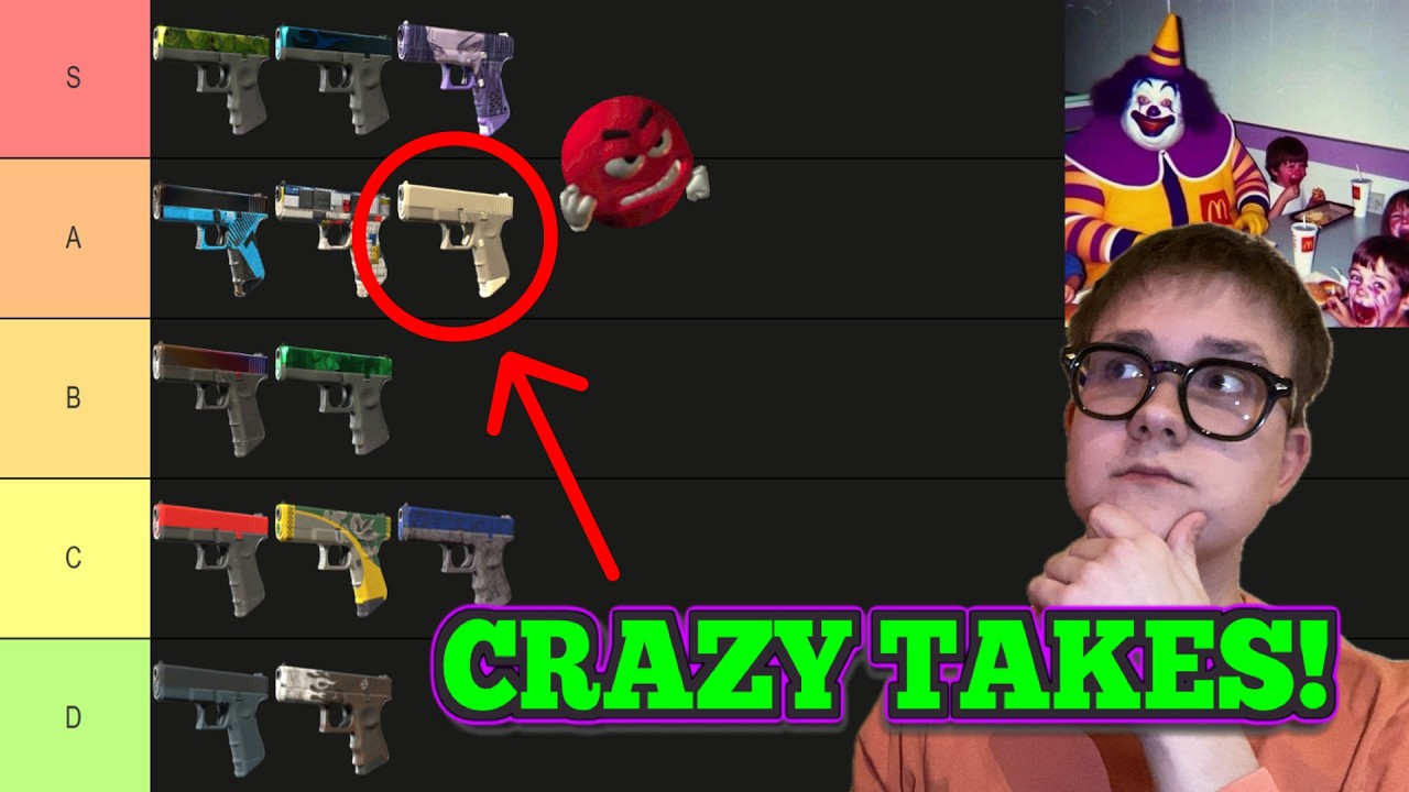 The REALEST Glock-18 TIERLIST!! (giveaway!!) #cs2