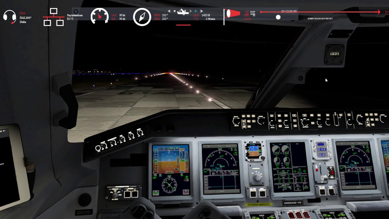 X-Plane 12 12.4  XCrafts E175 Embraer Do-Do-Over KMSP/KFSD RNAV  Traffic Global Say Intentions