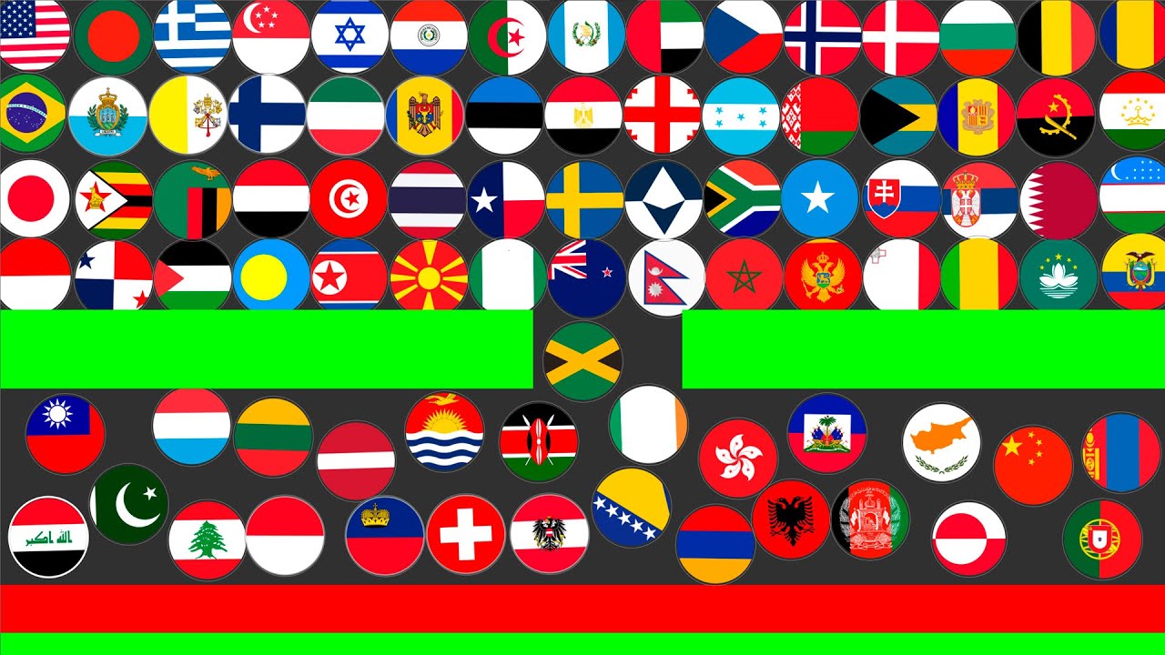 112 Countries Marble Race in Algodoo Who Will Win?