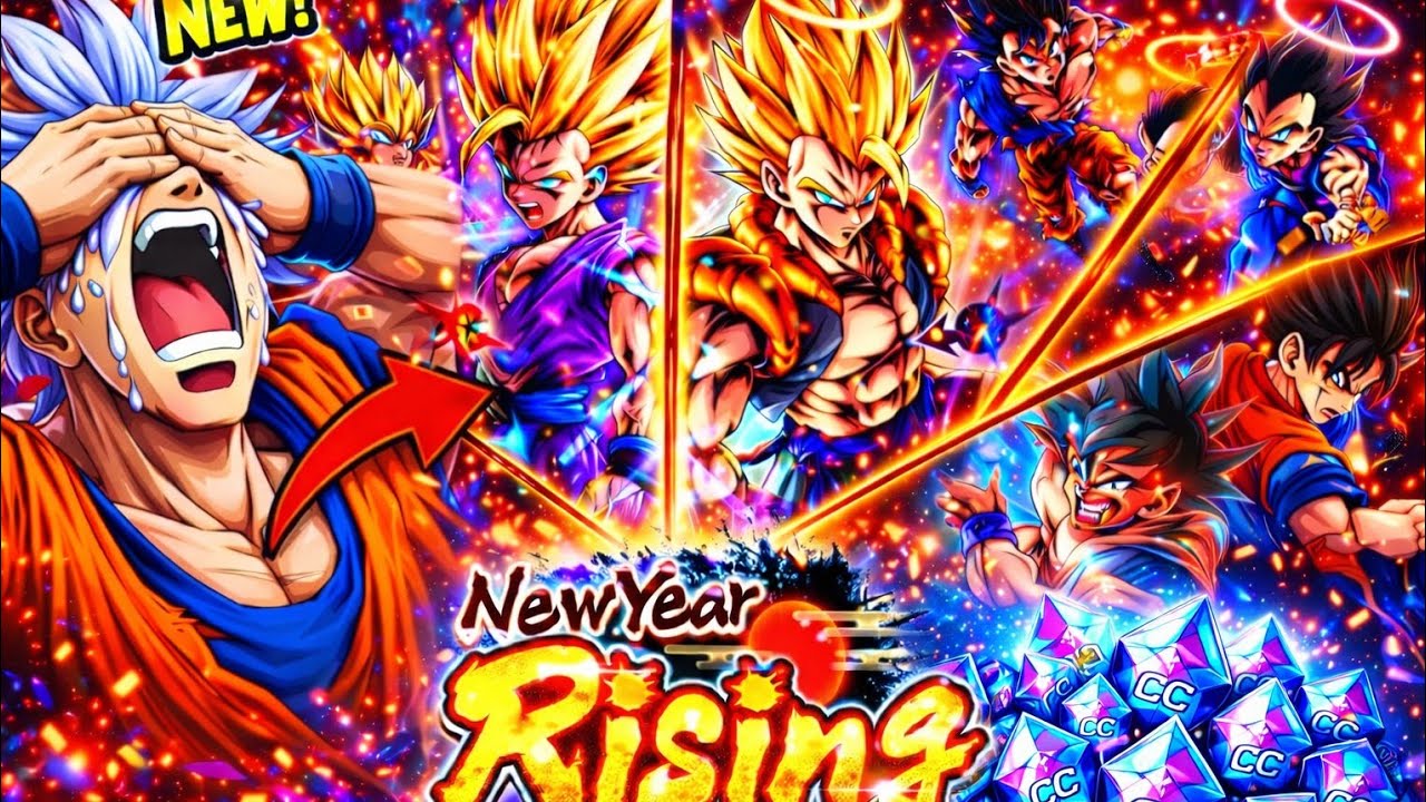 INSANE SUMMON ON  NEW YEAR RISING BANNER / DRAGON BALL LEGENDS 