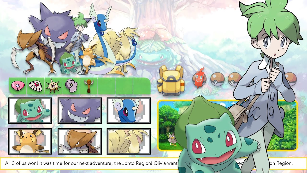 My Pokémon Team if I was in the Anime (Gen 1) Kanto - Orange Islands
