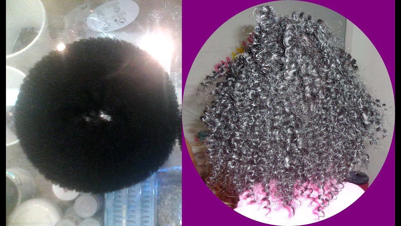 Faça coque afro puff com cabelo orgânico ou fibra japonesa