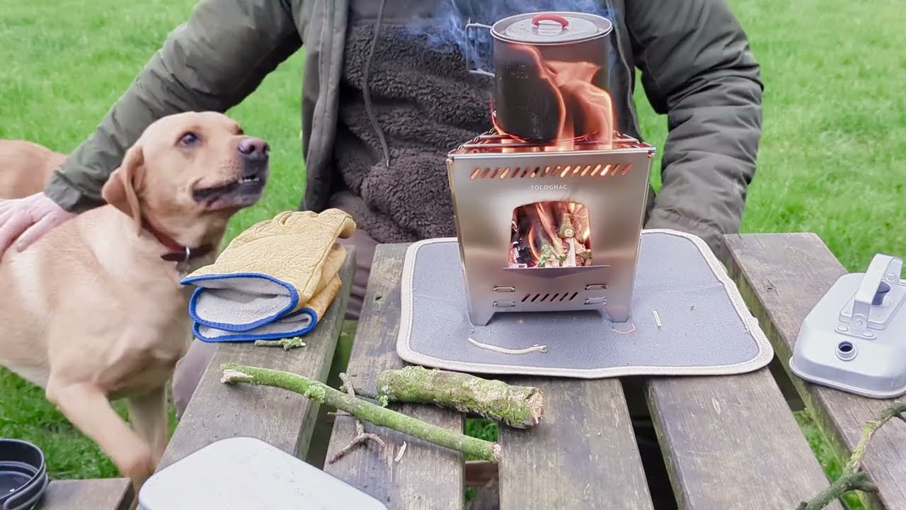 Solognac wood stove first burn